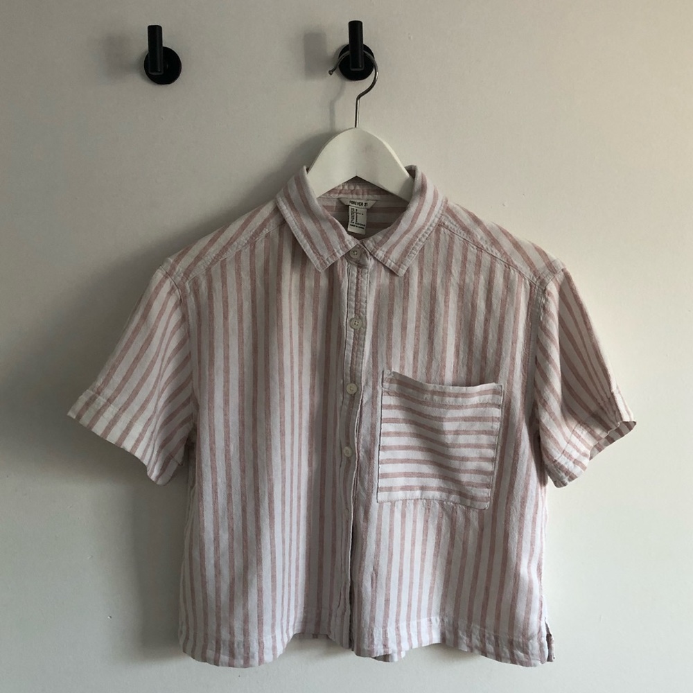 Beachy Peachy Crop Shirt